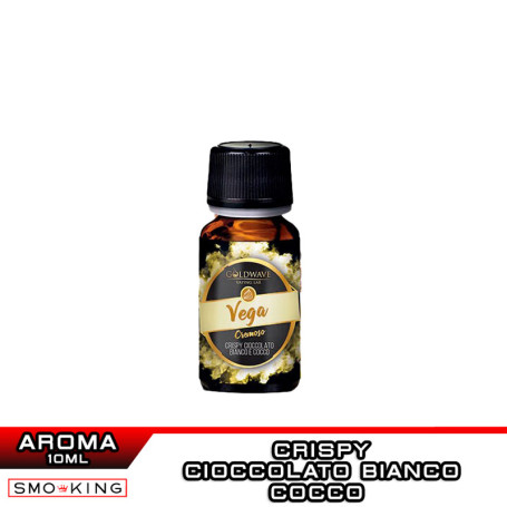 VEGA Aroma Concentrato 10 ml Goldwave Crispy Cioccolato Bianco Cocco