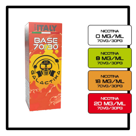Base Neutra 10 ml 70/30 Basetta Nicotina GALACTIKA