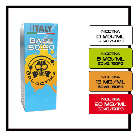 Neutral Base 10 ml 50/50 Nicotine Base GALACTIKA
