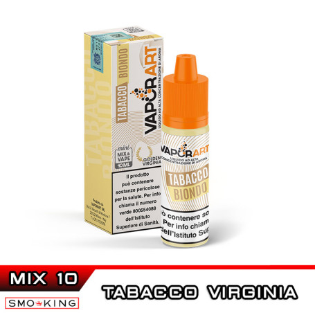 TABACCO BIONDO (GOLDEN VIRGINIA) Mini Mix&Vape 10 ml VAPORART Tabacco Virginia