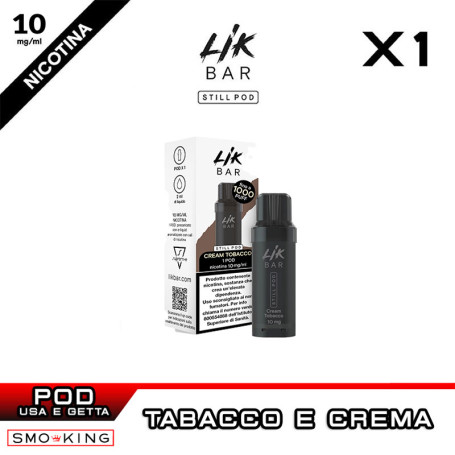 CREAM TOBACCO Lik Bar STILL Pod Disposable Suprem-e 1 Piece CREAM TOBACCO Lik Bar STILL Pod Disposable Suprem-e 1 Piece