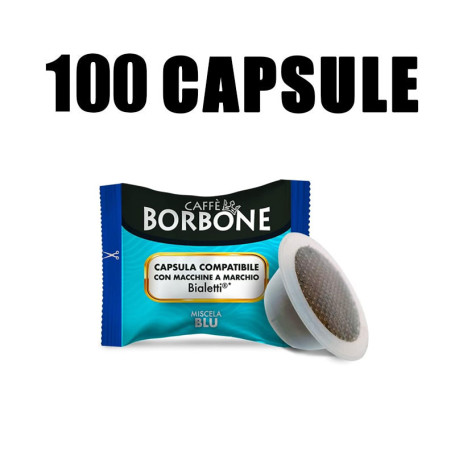 BIALETTI Blue Blend 100pcs Borbone Coffee Capsules