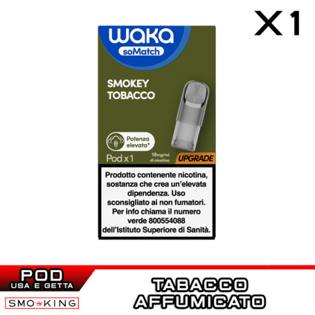 SMOKEY TOBACCO WAKA SoMatch Mini Pod Usa e Getta 2 ml RELX 1 Pezzo