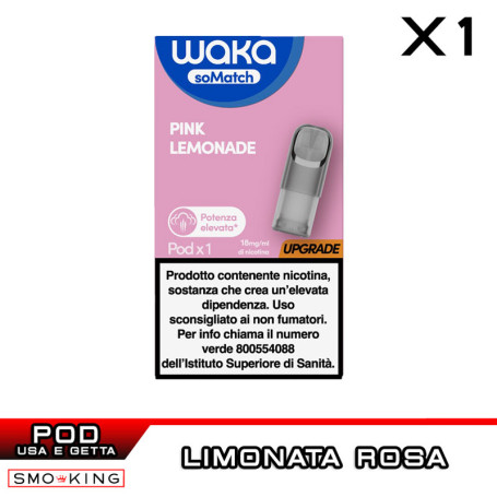 PINK LEMONADE WAKA SoMatch Mini Pod Usa e Getta 2 ml RELX 1 Pezzo