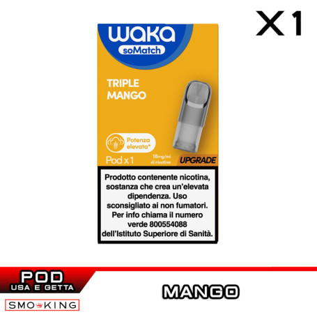 TRIPLE MANGO WAKA SoMatch Mini Pod Usa e Getta 2 ml RELX 1 Pezzo