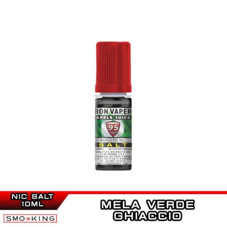 APPLE JUICE Sali di Nicotina 10 ml Iron Vaper by TOB Mela Verde Ice