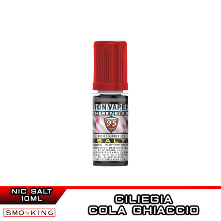 CHERRY BLAST Sali di Nicotina 10 ml Iron Vaper by TOB Ciliegie Cola Ice