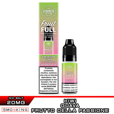 KIWI PASSION GUAVA Sali di Nicotina 10 ml Dinner Lady