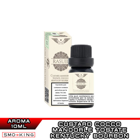 RASUIL Premium Aroma Concentrato 10ml HOLY VAPE Custard Mandorla Cocco Kentucky Bourbon