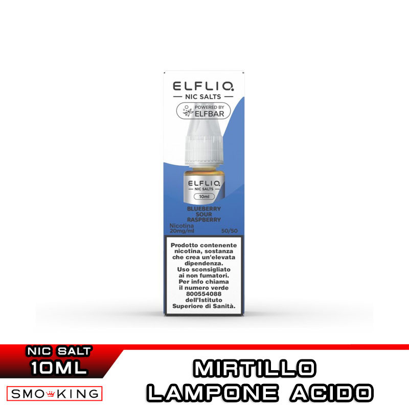 geekvape aegis solo 3 istruzioni BLUEBERRY SOUR RASPBERRY Liquido Pronto Nicotina 10 ml Elfliq by ElfBar