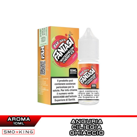 WATERMELON CHERRY ICE Bar Juice Aroma Concentrato 10 ml Fantasi Vape Anguria Ciliegia Ice
