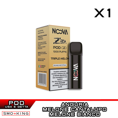 TRIPLE MELON N.14 ZETA Disposable Pod NOOVA 1 Piece