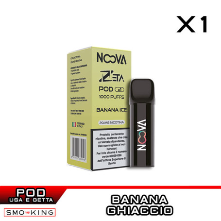 BANANA ICE N.4 ZETA Disposable Pod NOOVA 1 Piece