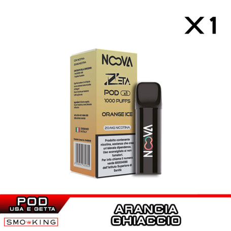 ORANGE ICE N.26 ZETA Disposable Pod NOOVA 1 Piece