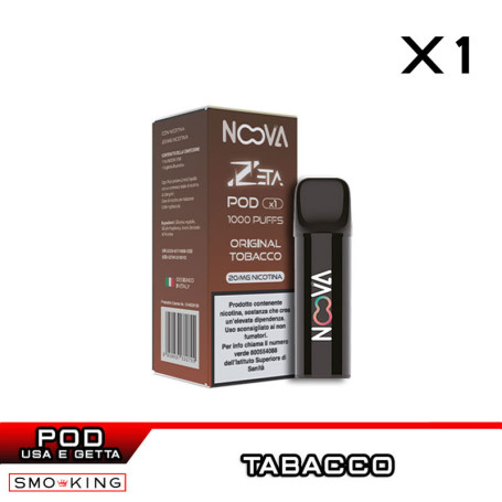 ORIGINAL TOBACCO N.01 ZETA Pod Usa e Getta NOOVA 1 Pezzo