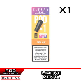 ELFBAR 4in1 LEMON MINT Disposable Pod Elfbar 1 Piece