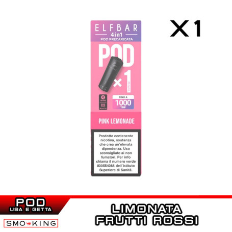 ELFBAR 4in1 PINK LEMONADE Disposable Pod Elfbar 1 Piece