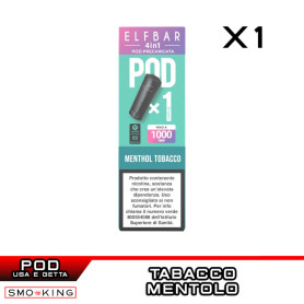 ELFBAR 4in1 MENTHOL TOBACCO Pod Usa e Getta Elfbar 1 Pezzo