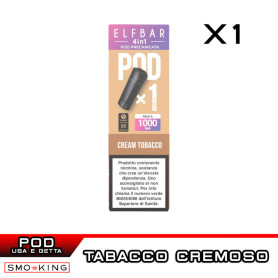 ELFBAR 4in1 CREAM TOBACCO Pod Usa e Getta Elfbar 1 Pezzo