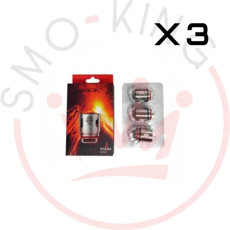 Smok Resistenze Tfv12 V12-x4 Da 0.15 Ohm Blister 3 Pezzi
