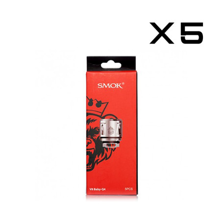SMOK Tfv8 Baby Q4 Coil Resistance 0.4ohms 5pcs