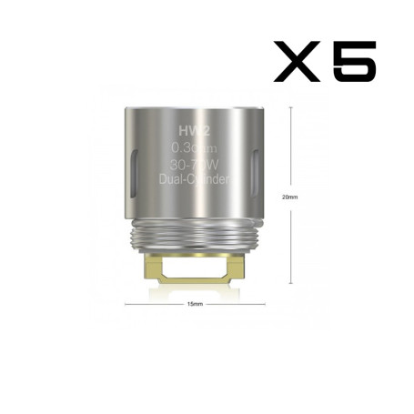 Eleaf HW2 Dual-Cylinder Coil da 0.3 ohm Ello