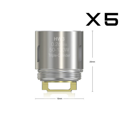 Eleaf HW3 Triple-Cylinder Coil da 0.2 ohm Ello