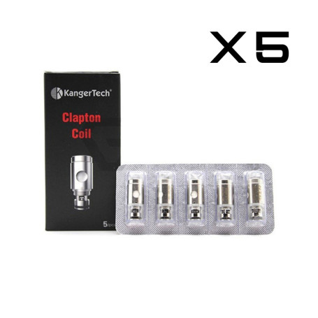 Kangertech Clapton Coil Resistenze Blister 0,5ohm 5 Pezzi