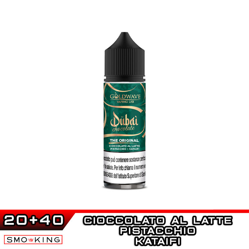 vapes without nicotine THE ORIGINAL Dubai Chocolate Aroma Shot 20 ml GOLDWAVE
