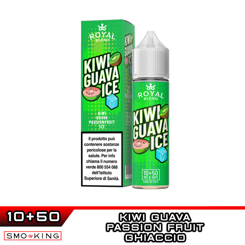 KIWI GUAVA ICE Royal Blend Liquido Shot 10ml in 60ml