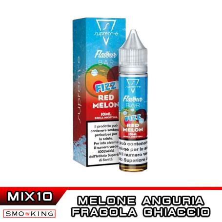 FIZZ RED MELON Flavour Bar Mix&Vape 10+10 Suprem-e Ice Anguria Melone Fragola