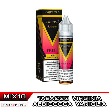 FIRST Pick Rebrand FRUIT Mix&Vape 10+10 Suprem-e Vaniglia Tabacco Virginia Albicocca