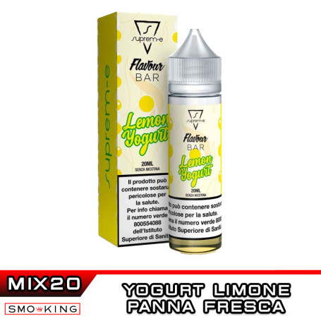 Lemon Yogurt FLAVOUR BAR Mix&Vape 20 ml Suprem-e Limone Yogurt Panna