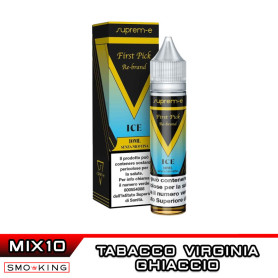 FIRST Pick Rebrand ICE Mix&Vape 10+10 Suprem-e Tabacco Virginia Ice FIRST Pick Rebrand ICE Mix&Vape 10+10 Suprem-e Ice Vaniglia Biscotto Tabacco Virginia Crema pasticcera