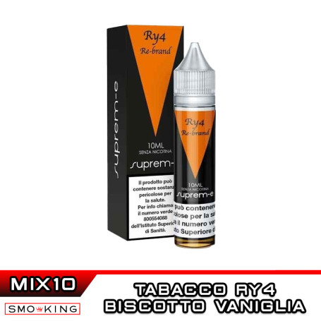 RY4 Rebrand Mix&Vape 10+10 Suprem-e Vaniglia Biscotto  Tabacco Ry4