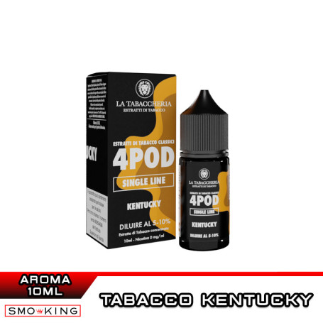 KENTUCKY Extra Dry 4POD Aroma Concentrato 10ml La Tabaccheria Tabacco Kentucky