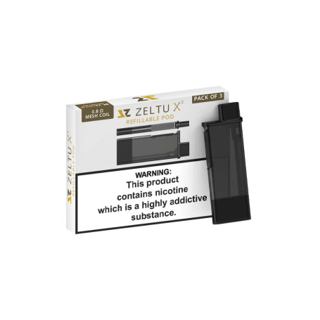 ZELTU X3 Replacement Pod Refillable ZELTU VAPES 3 Pieces