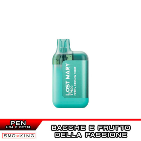 BERRY PASSION FRUIT Lost Mary TP800 Sigaretta Usa e Getta Elfbar - 800 Puff Mirtillo Frutto della Passione