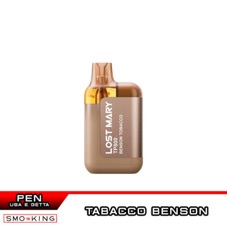 BENSON TOBACCO Lost Mary TP800 Sigaretta Usa e Getta Elfbar - 800 Puff Tabacco