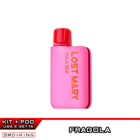 Lost Mary TOCA AIR Rechargeable Battery Kit 750mAh + Pod STRAWBERRY ICE Elfbar