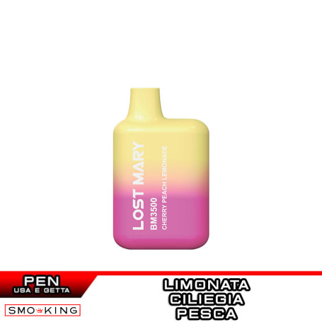 Lost Mary BM3500 Cherry Peach Lemonade Usa e Getta 3500 Puff Elfbar