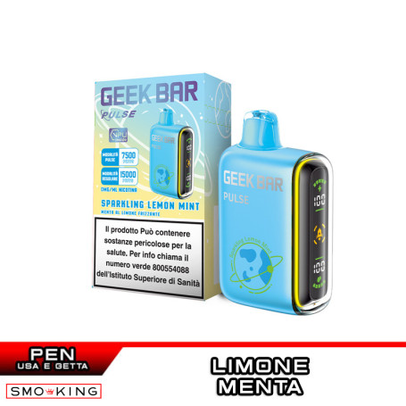 Geekbar Pulse 650mAh SPARKLING LEMON MINT Sigaretta Usa e Getta Limone Menta