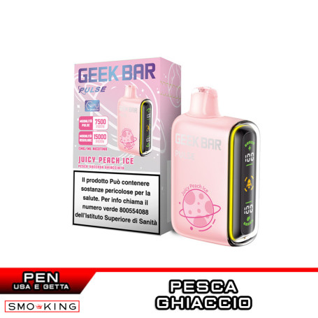 Geekbar Pulse 650mAh JUICY PEACH ICE Disposable Cigarette