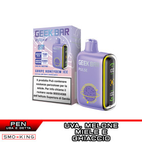 Geekbar Pulse 650mAh GRAPE HONEYDEW ICE Disposable Cigarette Geekbar Pulse 650mAh GRAPE HONEYDEW ICE Disposable Cigarette