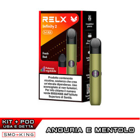 RELX INFINITY 2 Rechargeable Kit 440mAh (GREEN NAVY) + FRESH RED Pod RELX INFINITY 2 Rechargeable Kit 440mAh (GREEN NAVY) + FRESH RED Pod