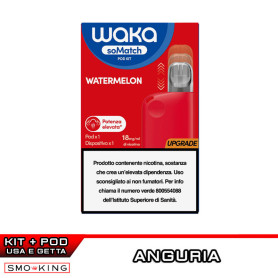 WAKA SoMatch Mini Rechargeable Kit 440mAh (RED) + WATERMELON Pod WAKA SoMatch Mini Rechargeable Kit 440mAh (RED) + WATERMELON Pod