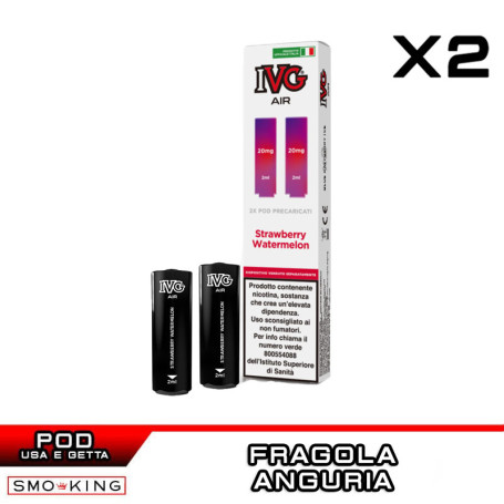 STRAWBERRY WATERMELON IVG Air Pod Precaricata 2 Pezzi Fragola Anguria