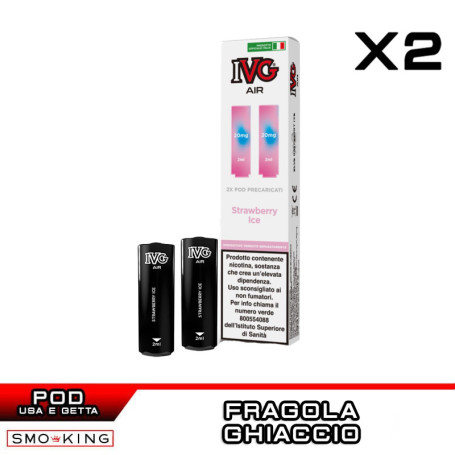STRAWBERRY ICE IVG Air Prefilled Pod 2 Pezzi