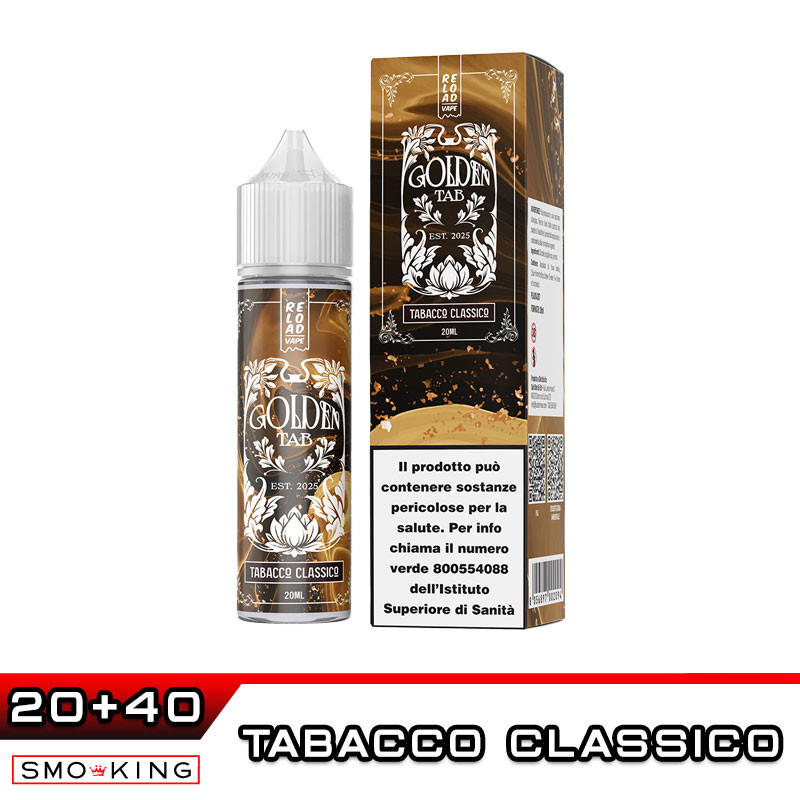 TABACCO CLASSICO Golden Tab Aroma Shot 20 ml Reload Vape