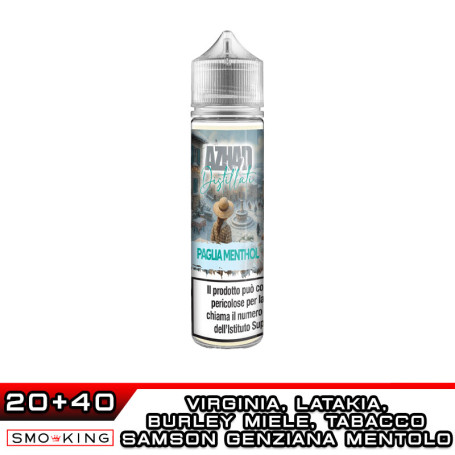 PAGLIA MENTHOL Distillati Aroma 20 ml AZHAD Tabacco Virginia Miele Burley Cyprus Latakia Genziana Tabacco Samson Mentolo